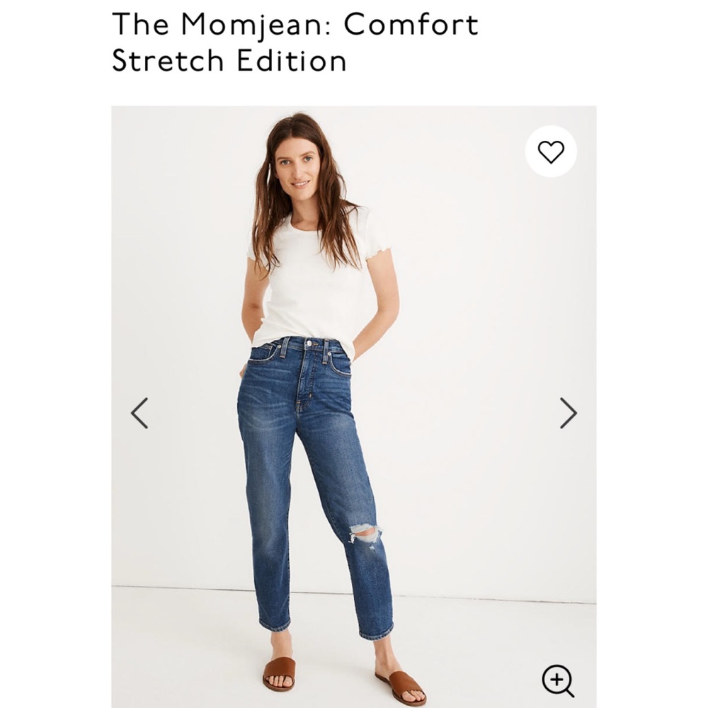 Madewell Mom Jeans - Comfort Stretch Editi…